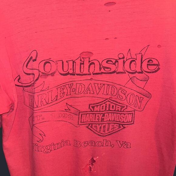 Vintage authentic harley davidson red t-shirt - Picture 5 of 5